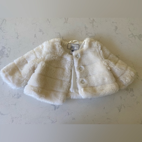 Janie and Jack Faux Fur Jacket - Picture 1 of 5